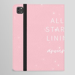 All the Stars are Lining Up Around Me, Inspirational, Motivational, Empowerment, Manifest, Pink iPad Folio Case