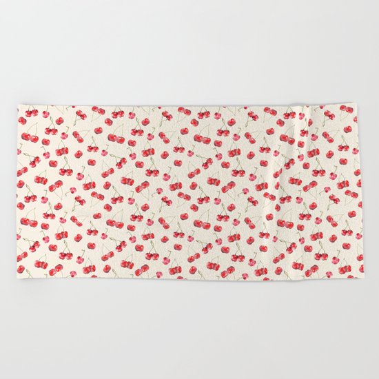 Cherry Pattern Beach Towel