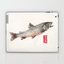 Brook Trout in Spawning colors-Gyotaku Laptop & iPad Skin