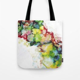 Abstract ink ethereal painting colorful watercolors Tote Bag