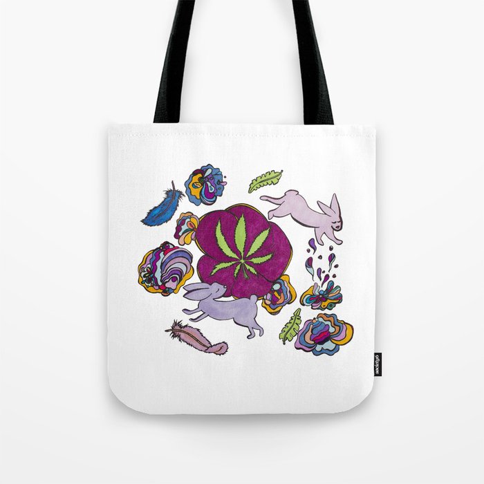 Cannabis Bunnies Tote Bag
