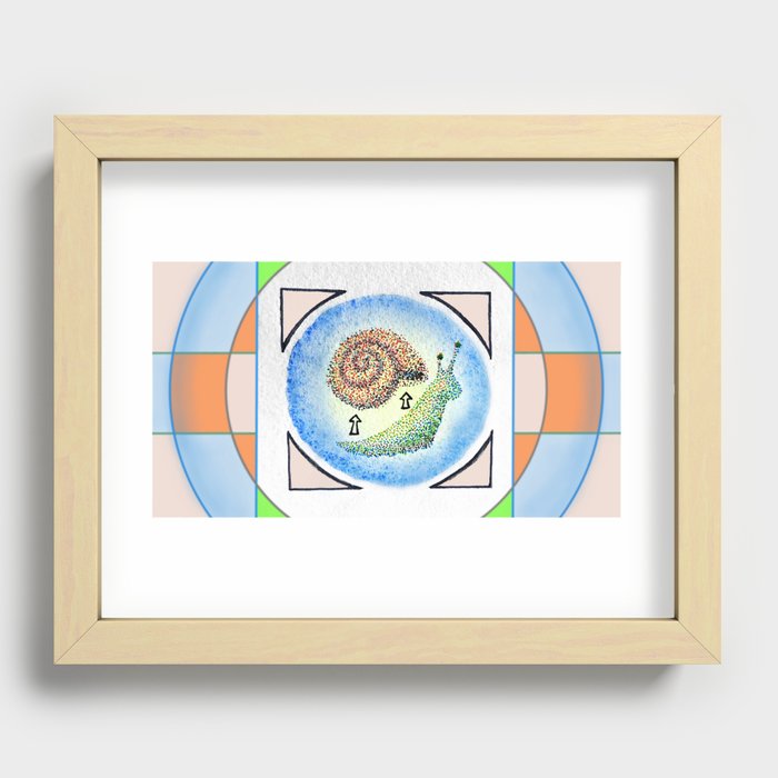 Escargot For It Recessed Framed Print