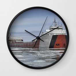 Philip R Clarke Great Lakes Freighter Wall Clock