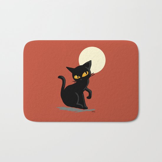 Red night Bath Mat
