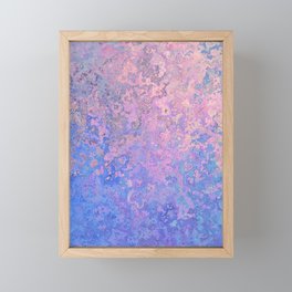OXIDIZE IN PINK AND BLUE. Framed Mini Art Print