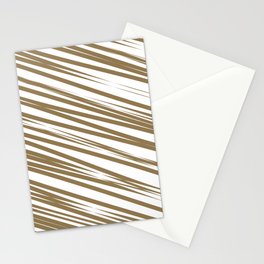 Brown stripes background Stationery Card