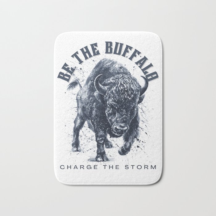 Be the Buffalo Charge the Storm Bold Bath Mat