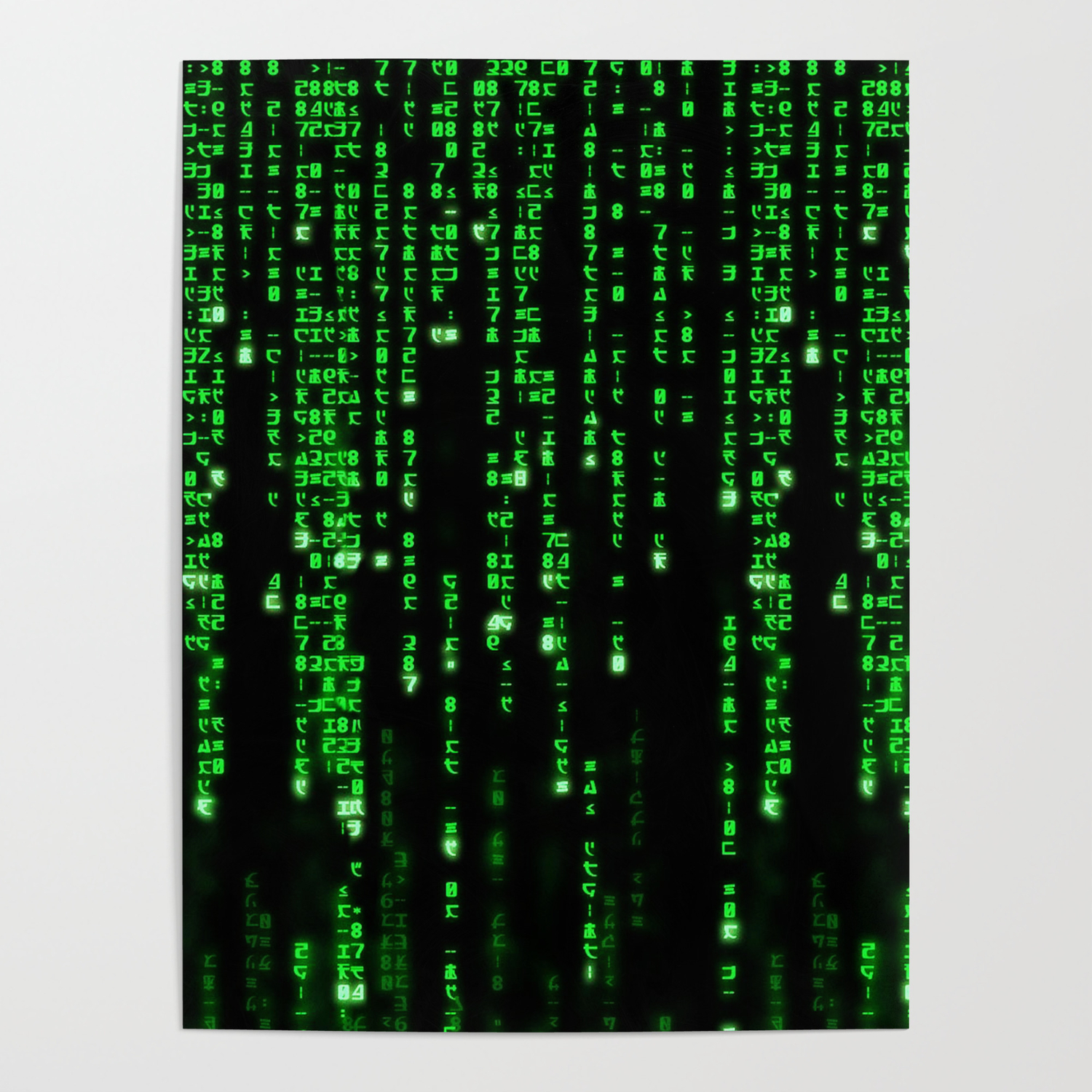 Matrix Binary Code Poster by Alex Gheorghe | Society6