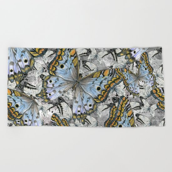 Butterflies #4 Beach Towel