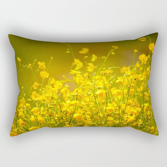 Yellow Mellow Flowers #decor #society6 #buyart Rectangular Pillow