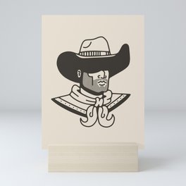 Faceless Cowboy Mini Art Print