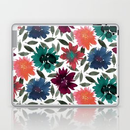 Abstract Watercolor Florals 2 Laptop Skin