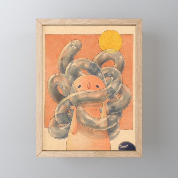 Frustration Framed Mini Art Print