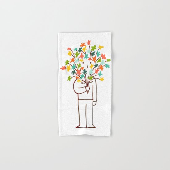 I bring flowers Hand & Bath Towel