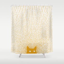Cat Landscape 96: Good Meowning Shower Curtain