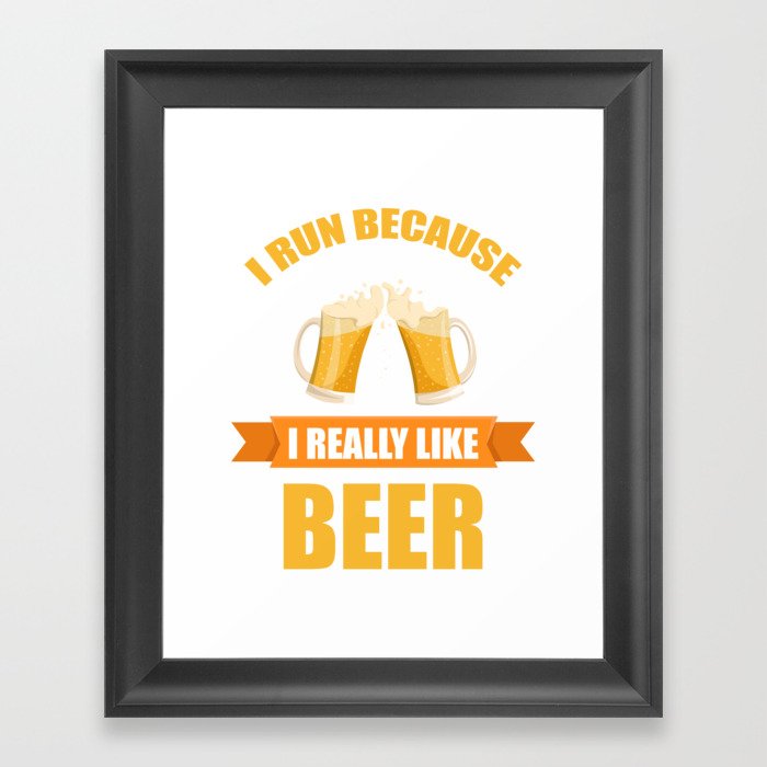Funny Shirt For Beer Lover. Gift Ideas For Dad Framed Art Print