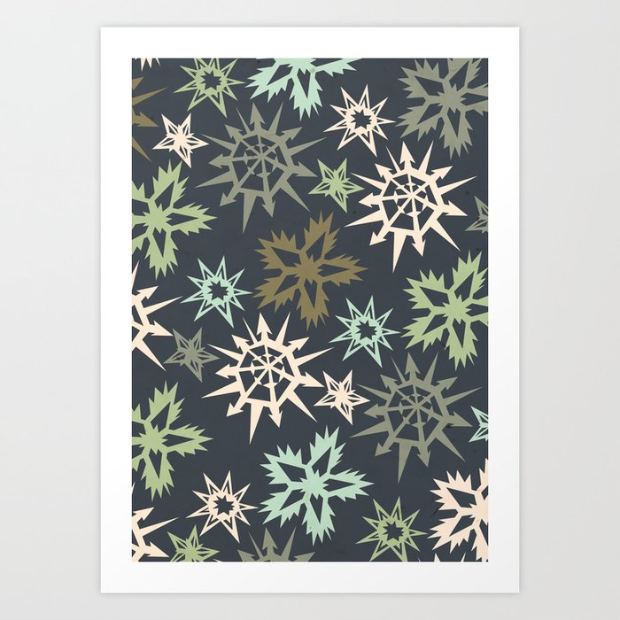 Discover the motif UNLIKELY SNOWFLAKES by Yetiland as a print at TOPPOSTER