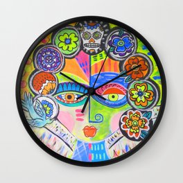 Viva La Vida Wall Clock | Acrylic, Painting 