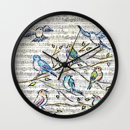 Songbirds Wall Clock