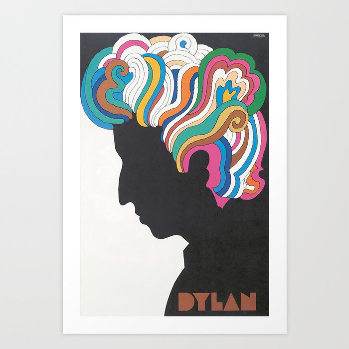 Dylan (1966) by Milton Glaser (1929-2020), American, Modern, Music Poster Art Print