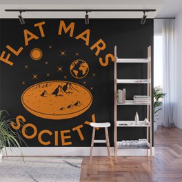 Flat mars society Wall Mural