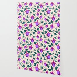 Purple Fuchsia Flowers  Wallpaper