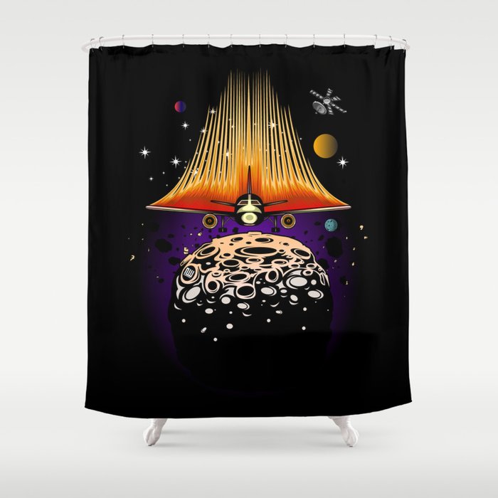 Moon Landing Shower Curtain