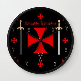 Knights Templar Wall Clock