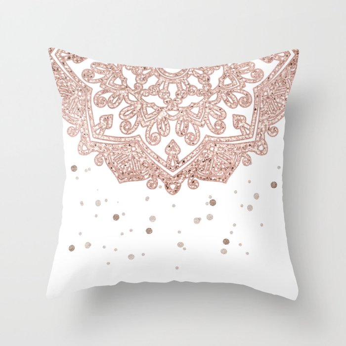 Peaceful showers Throw Pillow