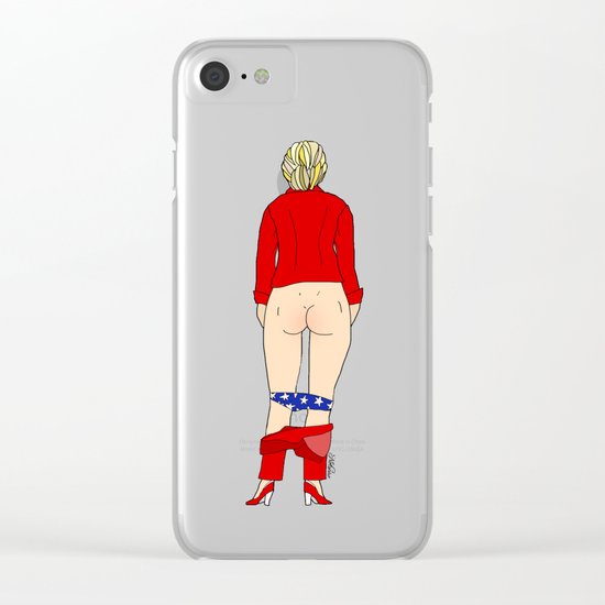Clinton Butt Clear iPhone Case