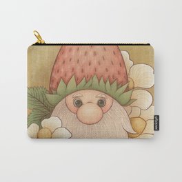 Woodland Gnome With Strawberry Hat Carry-All Pouch