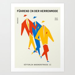 Men | Bauhaus IV: Off-White Edition Art Print