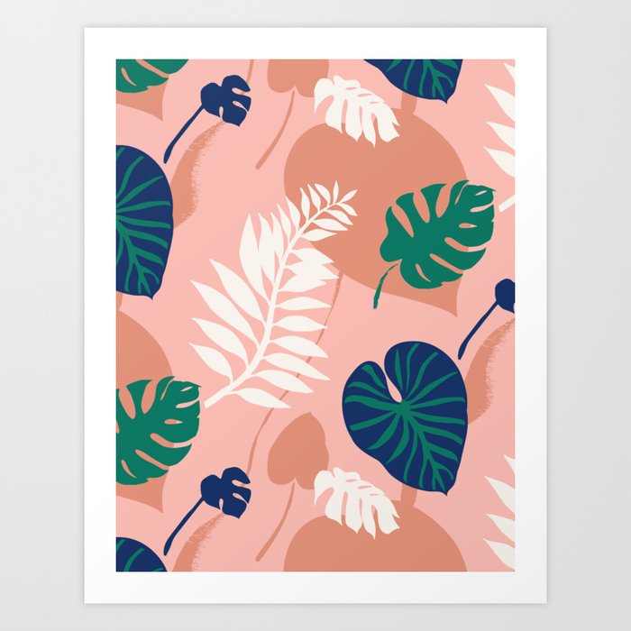 Tropicalia Blush Art Print