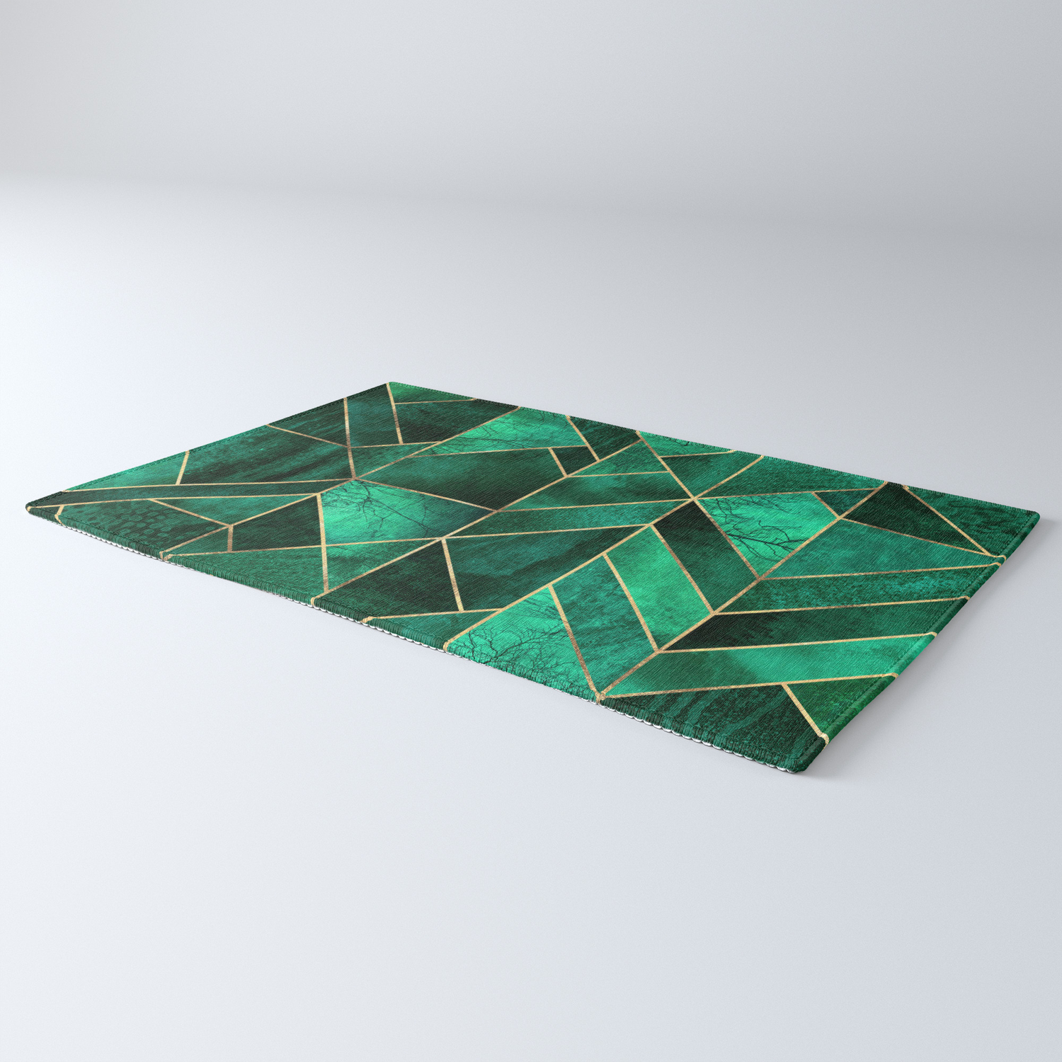 Abstract Nature Emerald Green Rug By Elisabethfredriksson Society6