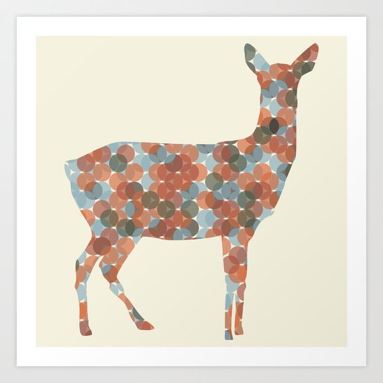 Autumn Doe Art Print