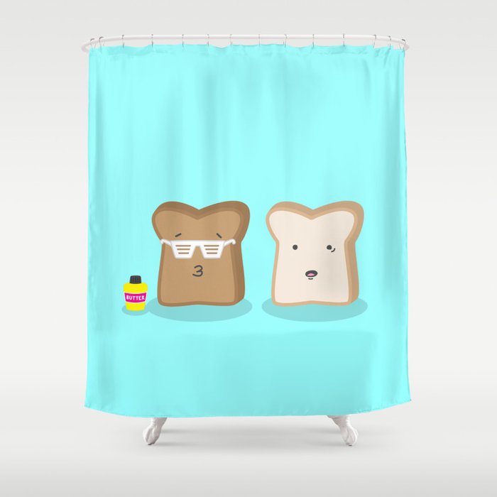 Toasty Cool Shower Curtain By Little G, Cool Shower Curtains