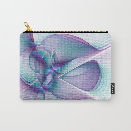 A Colorful Beauty, Abstract Fractal Art Carry-All Pouch