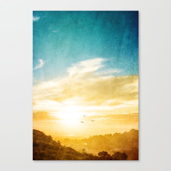 Breaking over the horizon Canvas Print