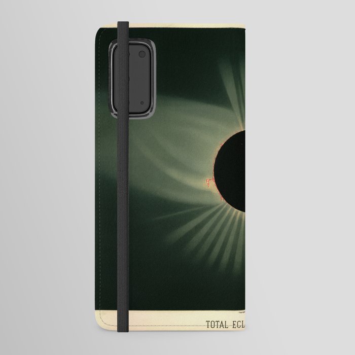 Total solar eclipse by Étienne Léopold Trouvelot (1878) Android Wallet Case