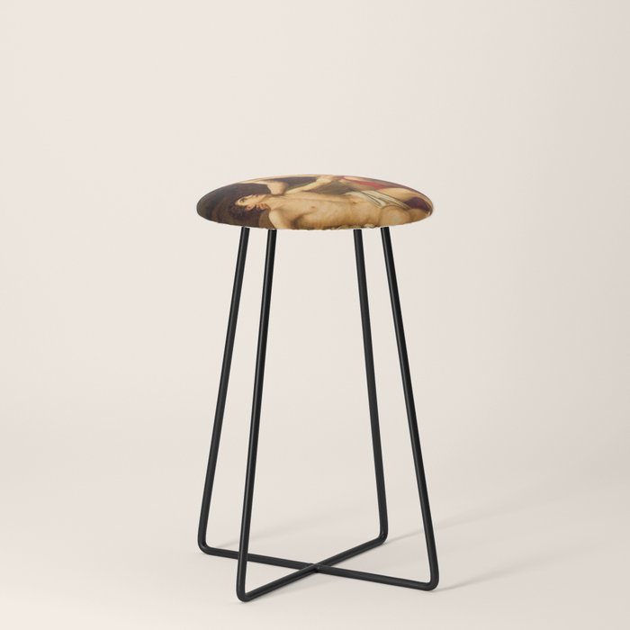 Hyacinth counter store stool