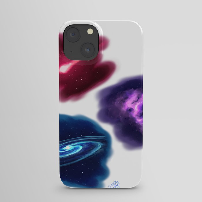 colorful space iPhone Case