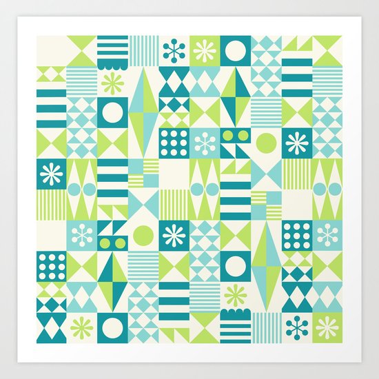 Tradewinds teal Art Print