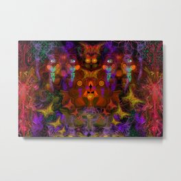 Lucid Visions of Homo Erectus Metal Print | Homoerectus, Visionary, Painting, Faces, Smoke, Butterfly, Psychedelic, Abstractface, Digital, Trippy 