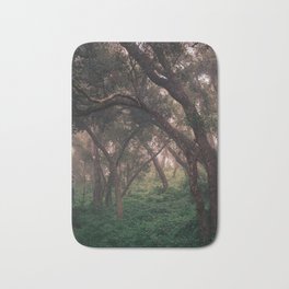 The Lost Forest Bath Mat | Trail, Morning, Forest, Fog, Photo, Trees, Hiking, Plants, Woods, Photograph 