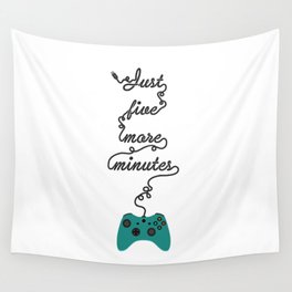Just Five More Minutes Xbox Game Controller Wall Tapestry