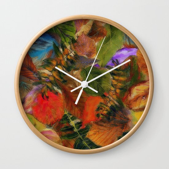 Autumn Leaf Fall 2 Wall Clock