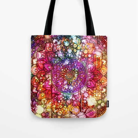Distressed Mandala Tote Bag
