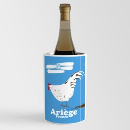 Ariège France vintage travel poster. Wine Chiller