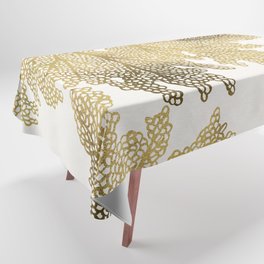 Sea Fan Coral – Gold Tablecloth