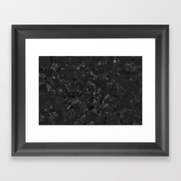 Abstract of goth splashed  Framed Art Print